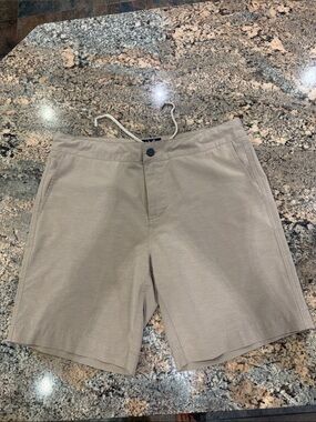 Men's Flat-Front Taupe Shorts - Lightweight Everyday Short